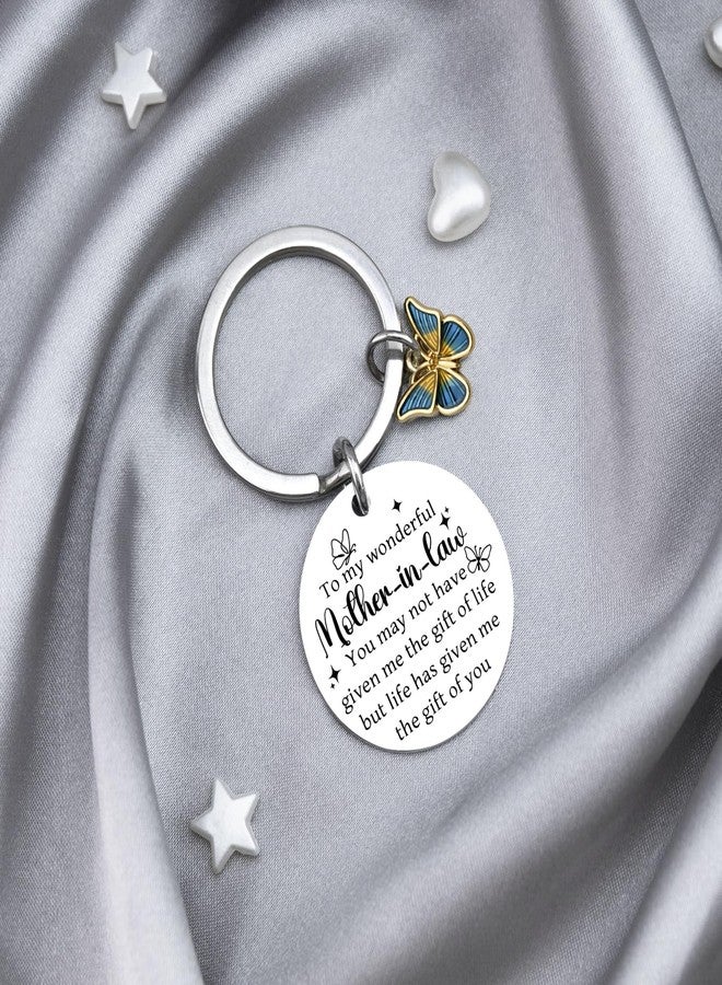 MOEXUKO Mother of the Groom Gifts Mother in Law Birthday Gifts Christmas Stocking Stuffers for Women Best Mothers in Law Keychain Wedding Halloween Thanksgiving Mothers Day Gift for Mom Keyring - Image 3